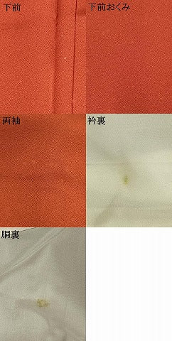 平和屋着物●染色作家 草野一騎 訪問着 手描き 枝花文 暈し染め 金彩 正絹 逸品 AABI1260fy