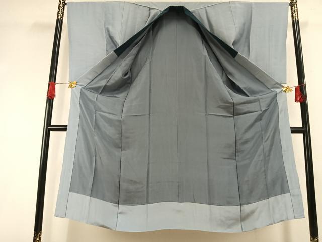 平和屋着物●男性 長襦袢 袷 手描き 富士山 樹林文 正絹 逸品 AABI1277fy