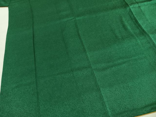 平和屋着物●豪華振袖 深緑色 正絹 逸品 AABI1288fy