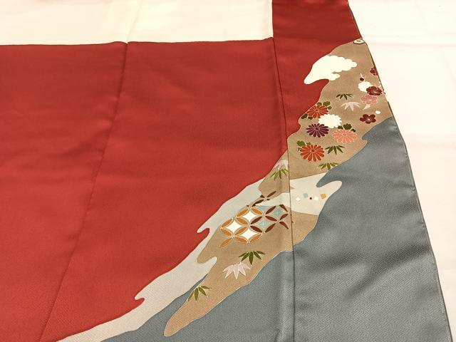 平和屋着物●訪問着 友禅 松竹梅 金彩 正絹 逸品 AABI1289fy