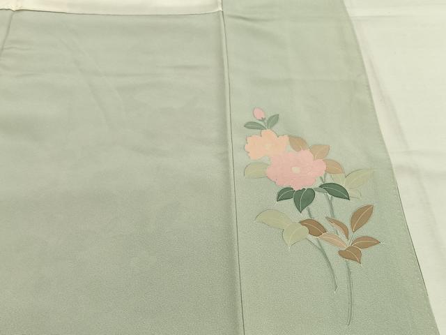 平和屋着物●訪問着 友禅 作家物 枝花文 暈し染め 正絹 逸品 AABI1309fy
