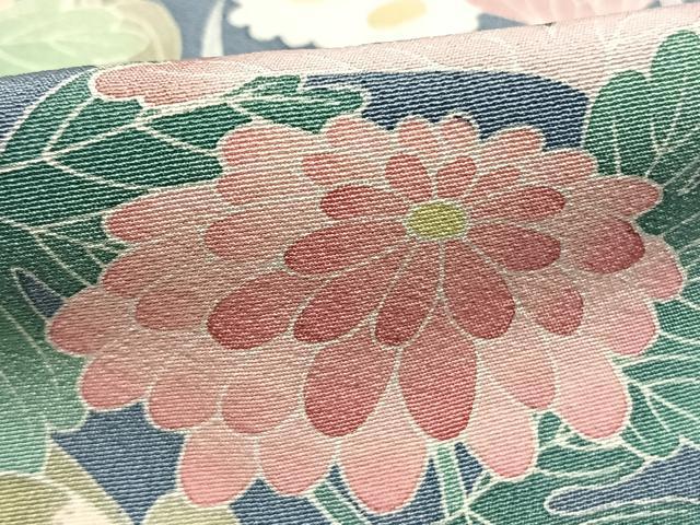 平和屋着物●訪問着 友禅 作家物 草花文 正絹 逸品 AABI1311fy