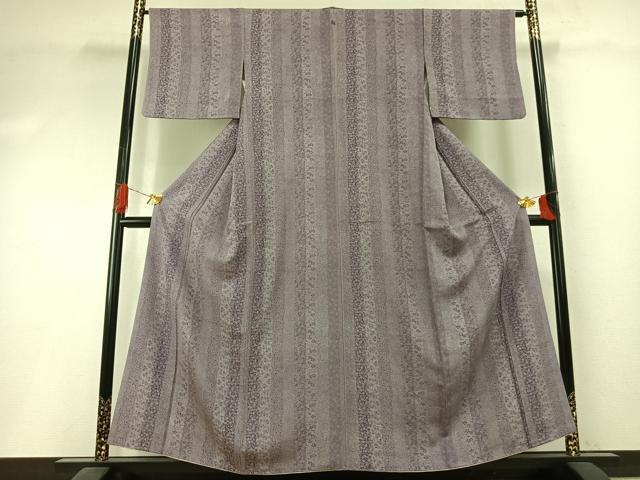 平和屋着物●江戸小紋 間道 正絹 逸品 AABI1318fy