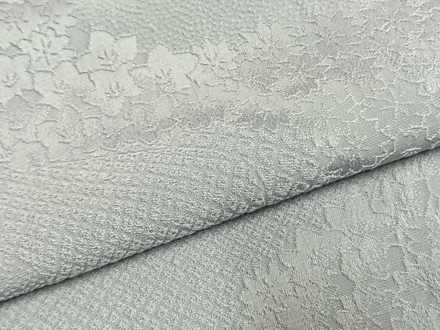 平和屋着物●上質な色無地 流水花地紋 水色 正絹 逸品 AABI1319fy