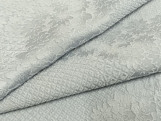 平和屋着物●上質な色無地 流水花地紋 水色 正絹 逸品 AABI1319fy