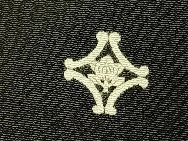 平和屋着物●豪華黒留袖 作家物 駒刺繍 草花文 金糸 金彩 正絹 逸品 AABI1326fy