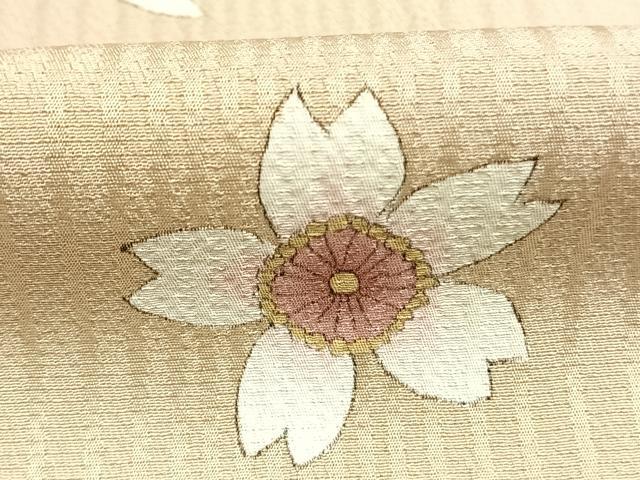 平和屋着物●河野雅之 訪問着 舞桜文 暈し染め 正絹 逸品 AABI1327fy
