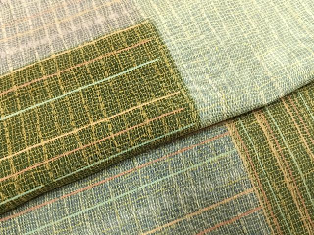 平和屋着物●本場大島紬 染大島 訪問着 色紙文 正絹 逸品 AABI1353fy