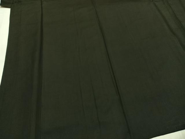 平和屋着物●男性 黒紋付 正絹 逸品 AABI1357fy