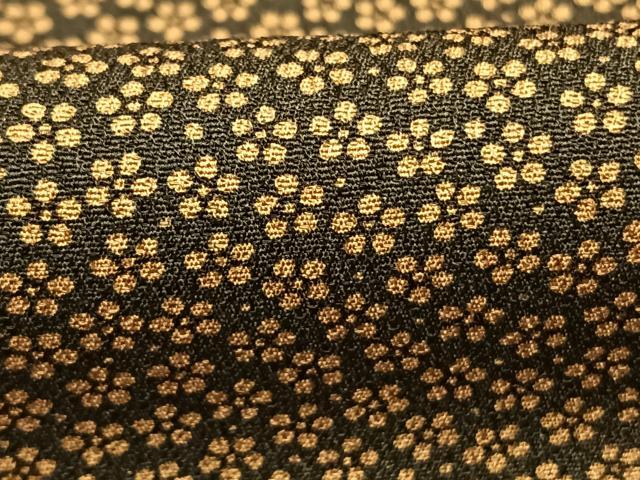 平和屋着物●染色作家 斉藤三才 小紋 花尽くし 正絹 逸品 未使用 AABI1361fy