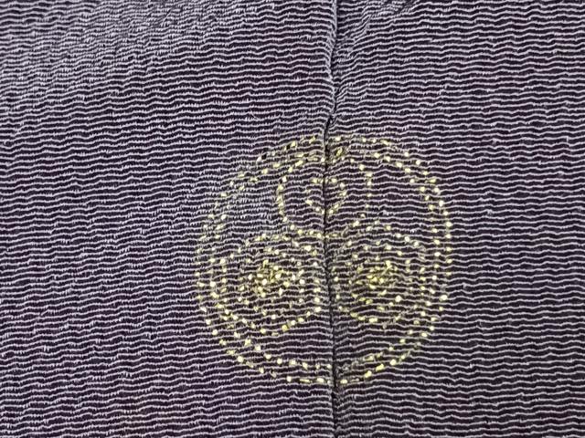 平和屋着物●訪問着 友禅 駒刺繍 草花文 金彩 鬼しぼ縮緬 ますいわ屋扱い 正絹 逸品 AABI1381fy