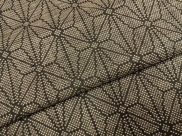 平和屋着物●本場大島紬 一元7マルキ 麻の葉文様 正絹 逸品 AABI1384fy