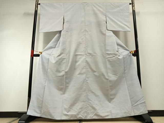 平和屋着物●紅花紬 米沢 霞文 正絹 逸品 AABI1391fy