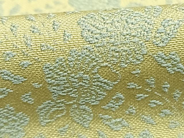 平和屋着物●お召 草花文 正絹 逸品 AABI1401fy