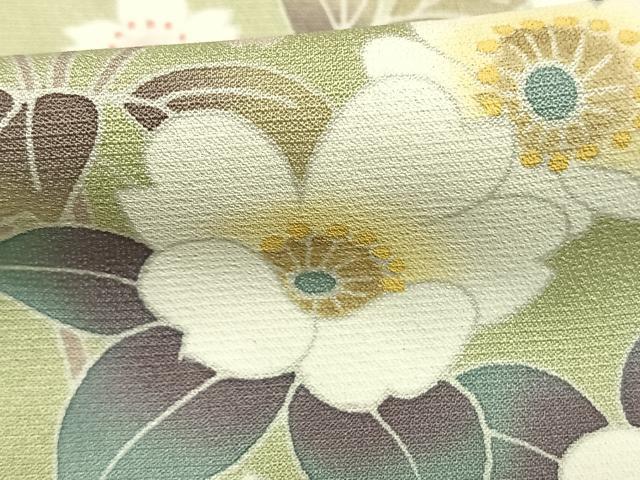 平和屋着物●訪問着 友禅 枝花文 暈し染め 正絹 逸品 AABI1405fy