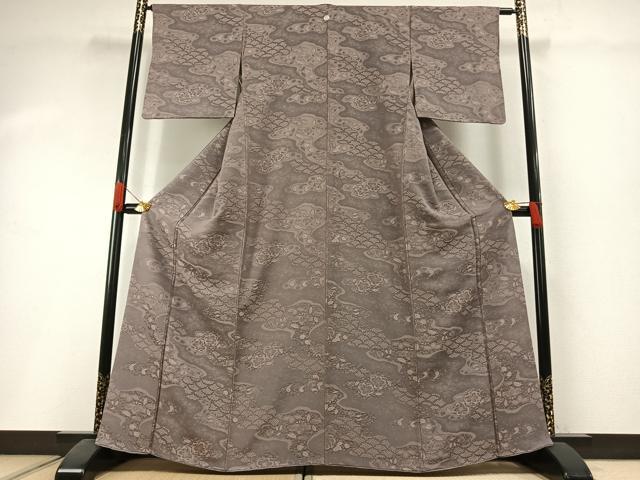 平和屋着物●天目織 お召 辻が花 正絹 逸品 AABI1423fy