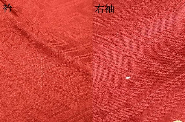 平和屋着物●豪華振袖 草花文 暈し染め 正絹 逸品 AABI1432fy