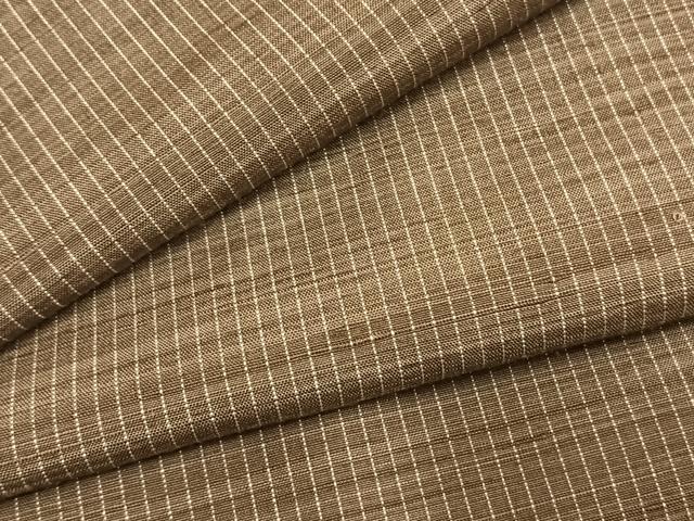 平和屋着物●信州紬 縞 証紙付き 正絹 逸品 未使用 AABI1452fy