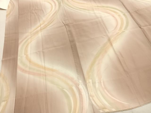 平和屋着物●長襦袢 無双仕立て 流水文 暈し染め 正絹 逸品 未使用 AABI1464fy