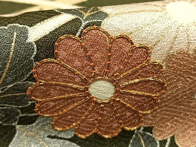 平和屋着物●訪問着 駒刺繍 草花文 金彩 正絹 逸品 未使用 AABI1474fy