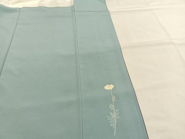 平和屋着物●訪問着 友禅 草花文 暈し染め 正絹 逸品 AABI1479fy