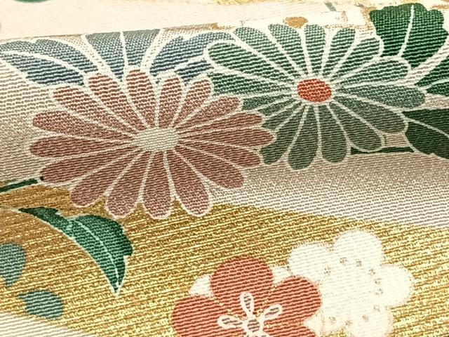 平和屋着物●訪問着 花蝶文 暈し染め 金彩 正絹 逸品 AABI1491fy