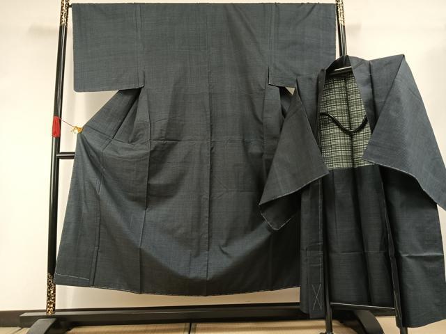 平和屋着物●男性 本場大島紬 アンサンブル 100亀甲 総詰め 正絹 逸品 未使用 AABI1498fy