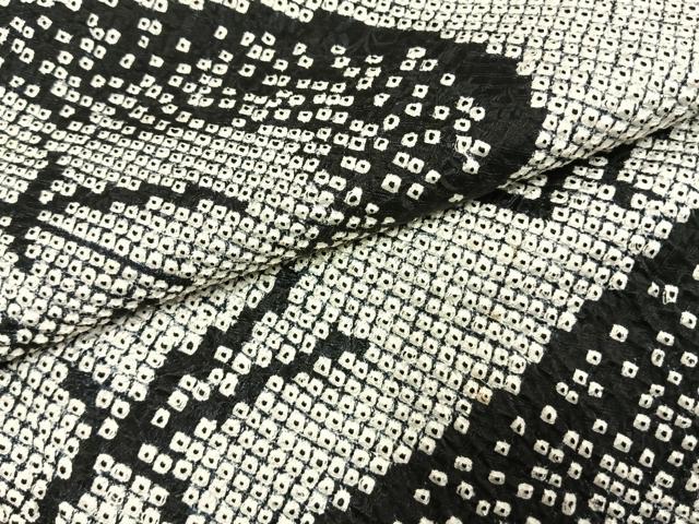 平和屋着物●訪問着 本疋田絞り 総絞り 流水松葉文 正絹 逸品 AABI1504fy