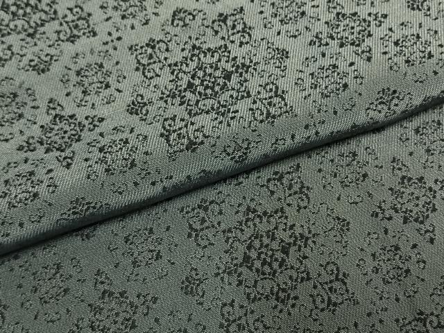 平和屋着物●お召 吉祥花文 正絹 逸品 AABI1505fy