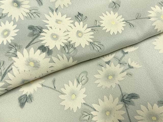 平和屋着物●訪問着 手描き 枝花文 暈し染め 正絹 逸品 AABI1506fy