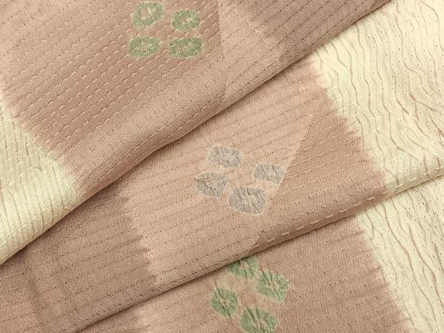 平和屋着物●上質な小紋 絞り 花間道 正絹 逸品 AABI1521fy