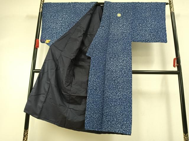 平和屋着物●男性 色紋付 羽織セット 霞文 正絹 逸品 AABI1529fy