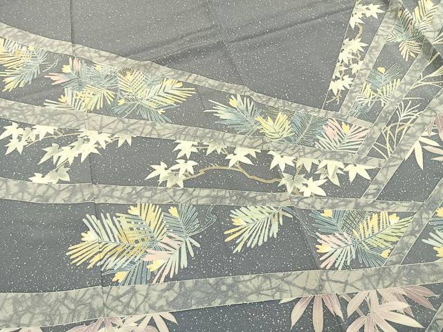 平和屋着物●倉染匠 猟彩友禅作家 倉翔篁 訪問着 松竹 三越扱い 正絹 逸品 AABI1533fy