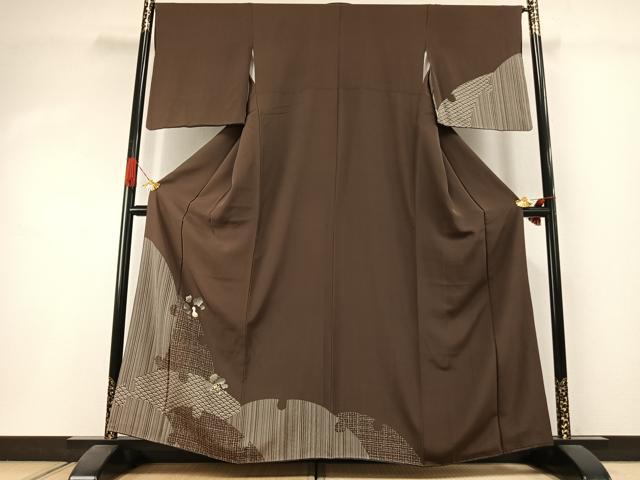 平和屋着物●訪問着 瓢箪 金彩 正絹 逸品 未使用 AABI1538fy