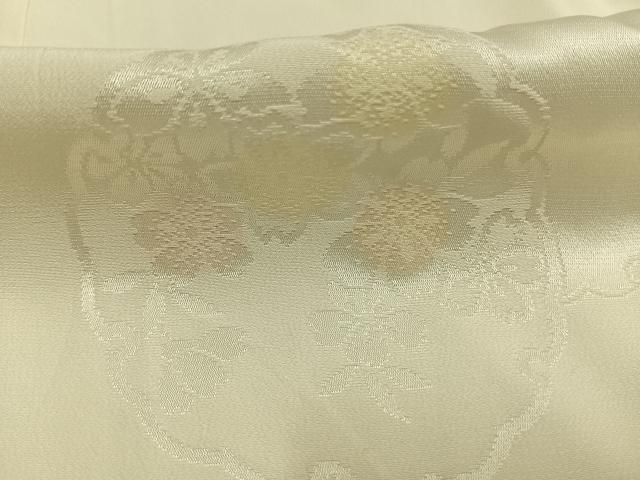 平和屋着物●長襦袢 無双仕立て 雪輪花地紋 暈し染め 正絹 逸品 AABI1572fy