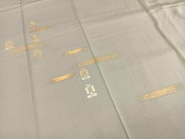 平和屋着物●訪問着 竹屋町刺繍 遠州椿 金糸 金彩 正絹 逸品 未使用 AABI1575fy