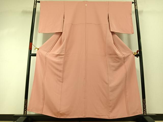 平和屋着物●上質な色無地 東雲色 正絹 逸品 AABI1597fy