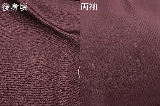 平和屋着物●本加賀友禅作家 押田正義 訪問着 風景飛鳥文 桑の実色 正絹 逸品 AABI1610fy