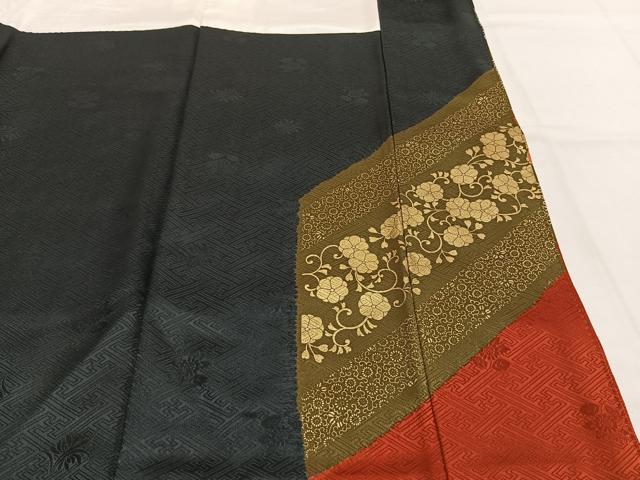 平和屋着物●豪華振袖 絞り 花唐草文 金彩 正絹 逸品 AABI1616fy