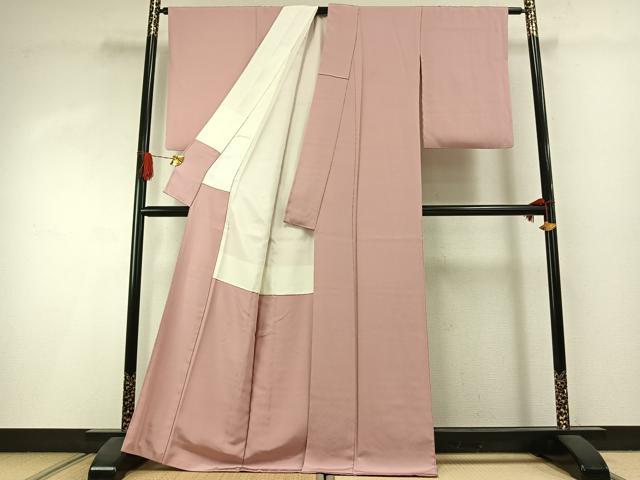 平和屋着物●上質な色無地 虹色 正絹 逸品 AABI1628fy