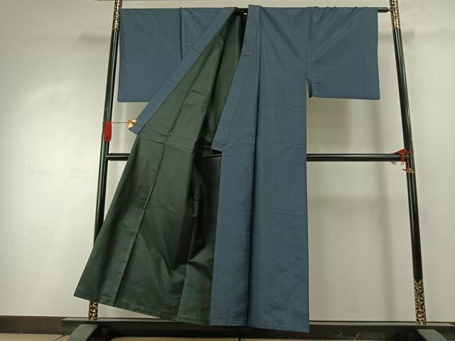 平和屋着物●男性 本場大島紬 アンサンブル 亀甲絣 正絹 逸品 AABI1633fy