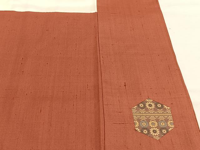 平和屋着物●訪問着 紬地 切嵌 龍村裂 正絹 逸品 AABI1663fy