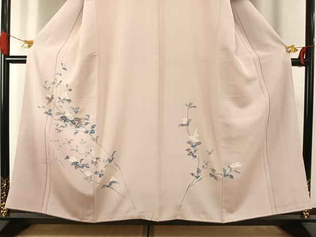 平和屋着物●訪問着 友禅 枝花文 正絹 逸品 AABI1670fy