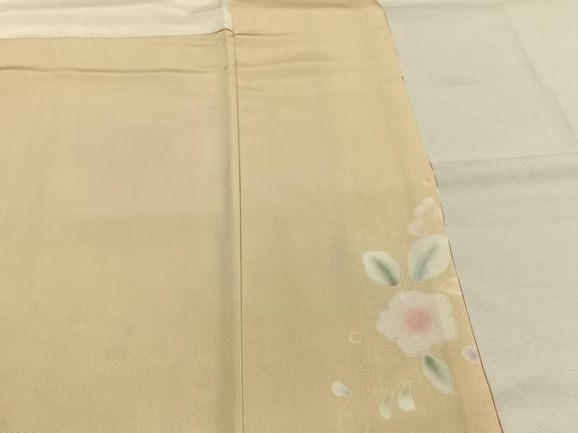 平和屋着物●訪問着 駒刺繍 草花文 暈し染め 金彩 三越扱い 正絹 逸品 AABI1696fy