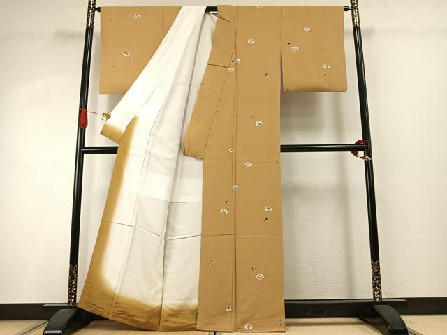 平和屋着物●上質な小紋 兎 正絹 逸品 AABI1700fy