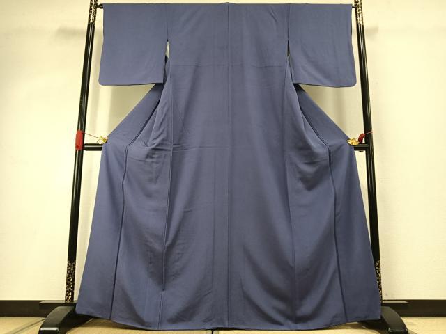 平和屋着物●上質な色無地 紅掛花色 正絹 逸品 AABI1709fy