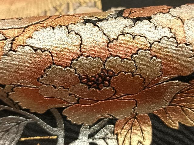 平和屋着物●金彩友禅 卓越技能者・名工・和田光正 黒留袖 松竹梅 風景花文 金銀彩 仮絵羽 正絹 逸品 未使用 AABI1711fy