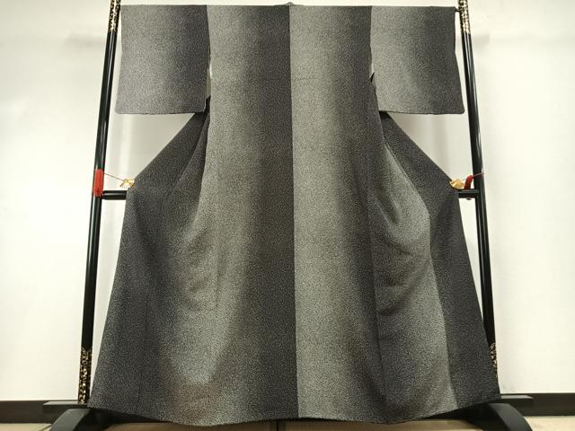 平和屋着物●上質な小紋 箔散らし文様 正絹 逸品 AABI1719fy