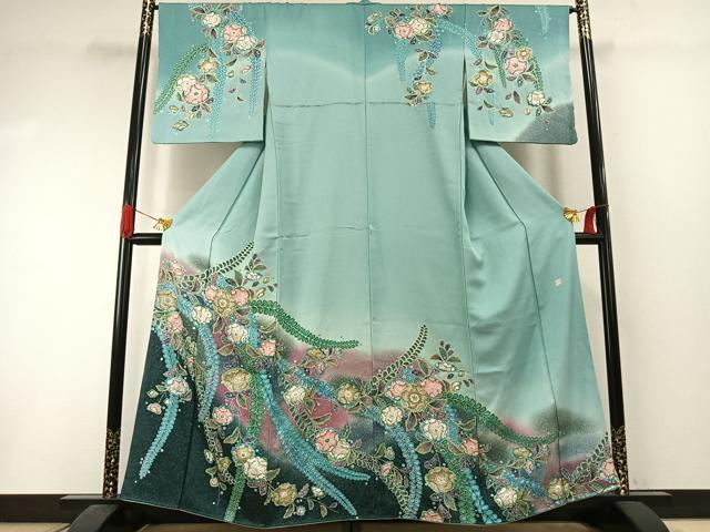 平和屋着物●訪問着 作家物 辻が花 暈し染め 正絹 逸品 AABI1727fy