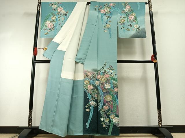 平和屋着物●訪問着 作家物 辻が花 暈し染め 正絹 逸品 AABI1727fy